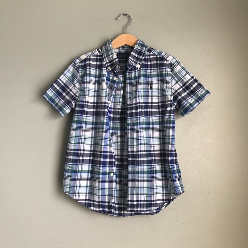 Ralph Lauren Boys Plaid Shirt Size 7
